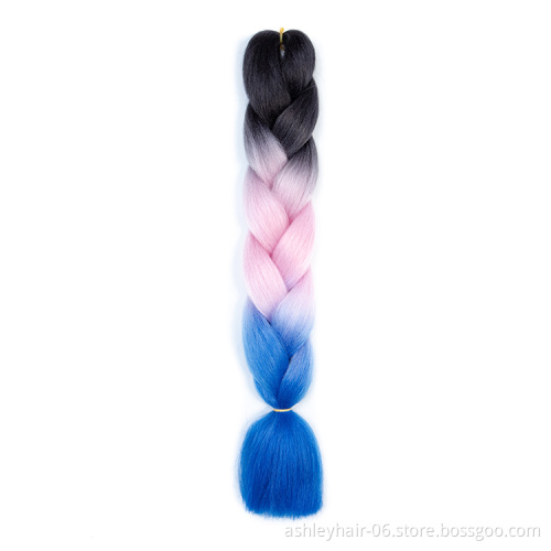 Quality 24 Inch 100% Synthetic Ultra Braid High Temperature Fiber Hair Extensions